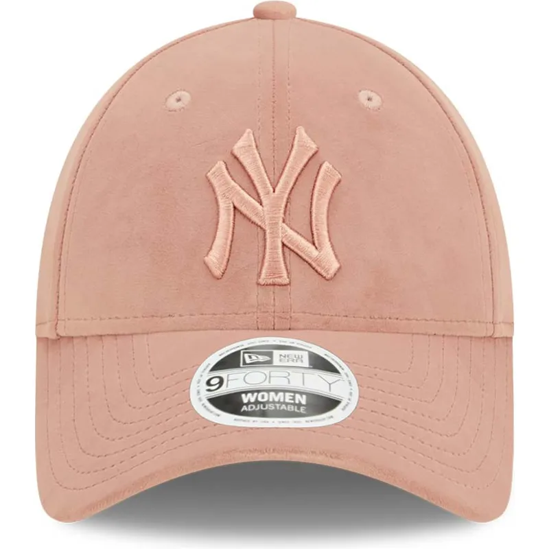 epci-curbata-roz-reglabila-9forty-velour-de-new-york-yankees-mlb-de-new-era