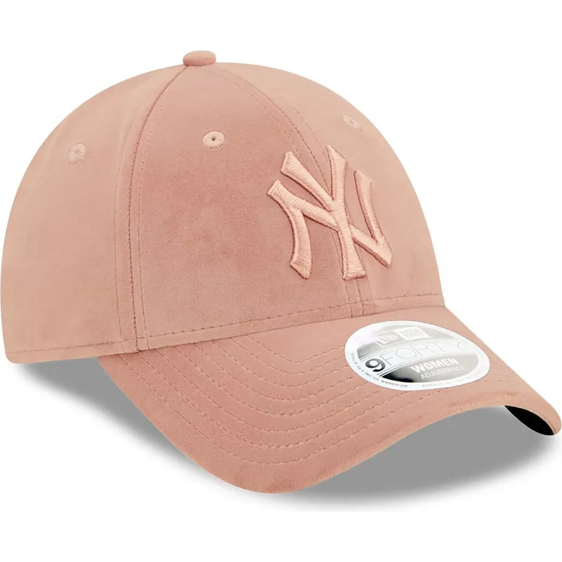 epci-curbata-roz-reglabila-9forty-velour-de-new-york-yankees-mlb-de-new-era