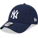 epci-curbata-bleumarin-reglabila-9forty-essential-melton-wool-de-new-york-yankees-mlb-de-new-era