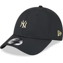 gorra-curva-negra-ajustable-9forty-pin-de-new-york-yankees-mlb-de-new-era