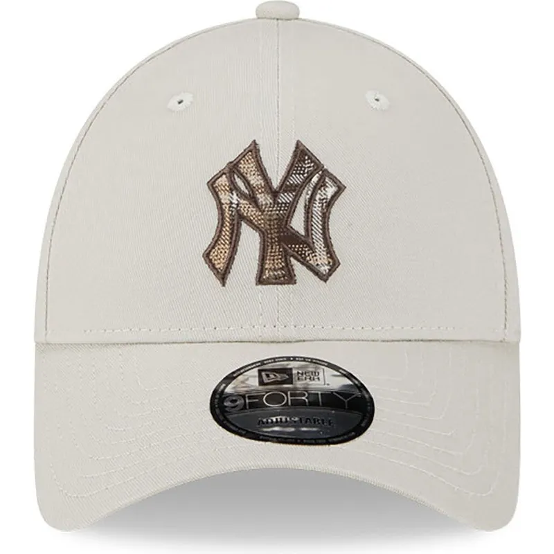 epci-curbata-bej-reglabila-9forty-check-infill-de-new-york-yankees-mlb-de-new-era