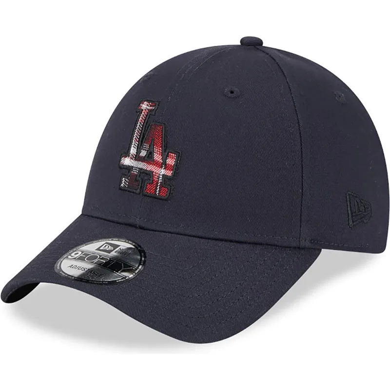 epci-curbata-bleumarin-reglabila-9forty-check-infill-de-los-angeles-dodgers-mlb-de-new-era