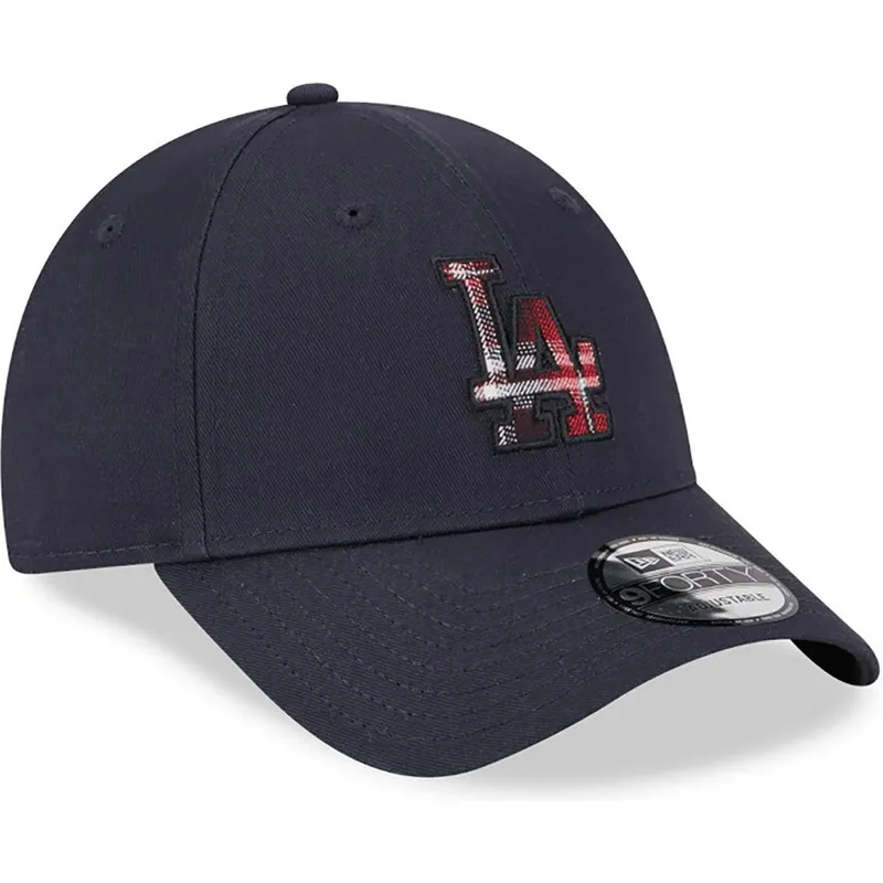 epci-curbata-bleumarin-reglabila-9forty-check-infill-de-los-angeles-dodgers-mlb-de-new-era