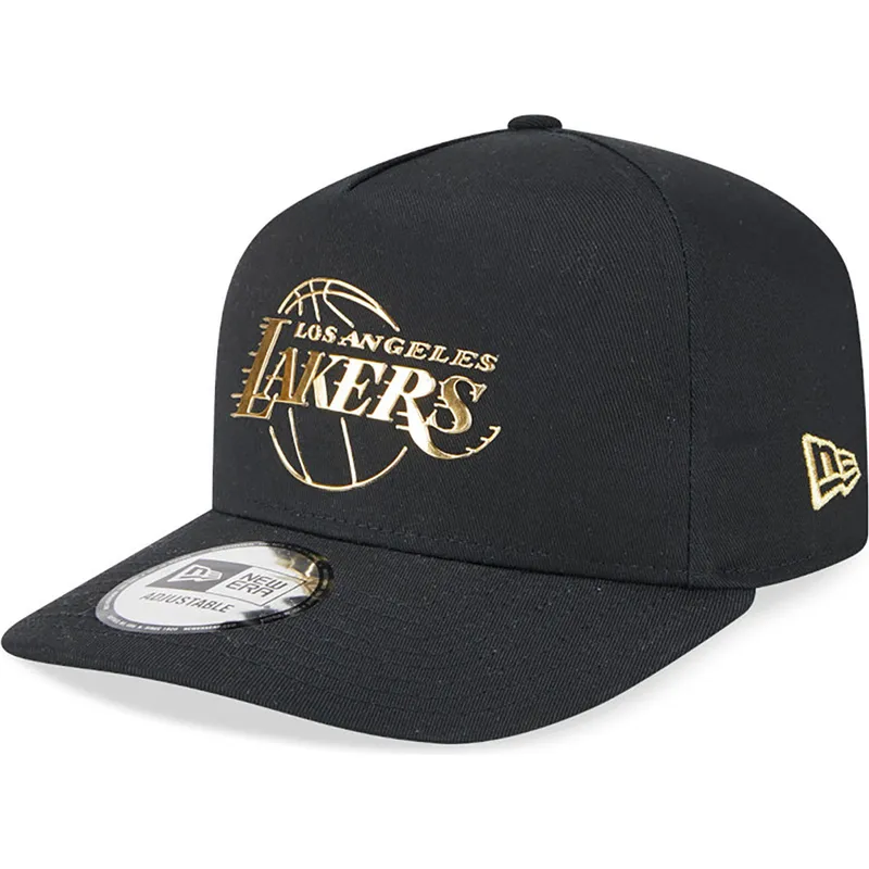 epci-curbata-negru-snapback-a-frame-foil-pack-de-los-angeles-lakers-nba-de-new-era