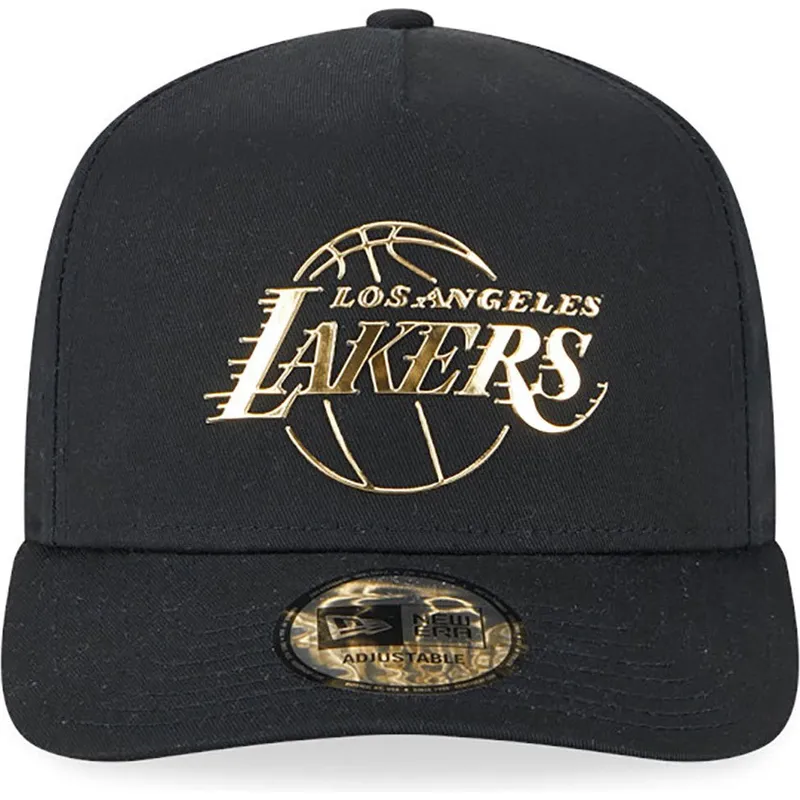 epci-curbata-negru-snapback-a-frame-foil-pack-de-los-angeles-lakers-nba-de-new-era