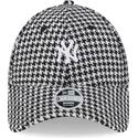 epci-curbata-negru-reglabila-9forty-houndstooth-de-new-york-yankees-mlb-de-new-era