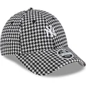 epci-curbata-negru-reglabila-9forty-houndstooth-de-new-york-yankees-mlb-de-new-era