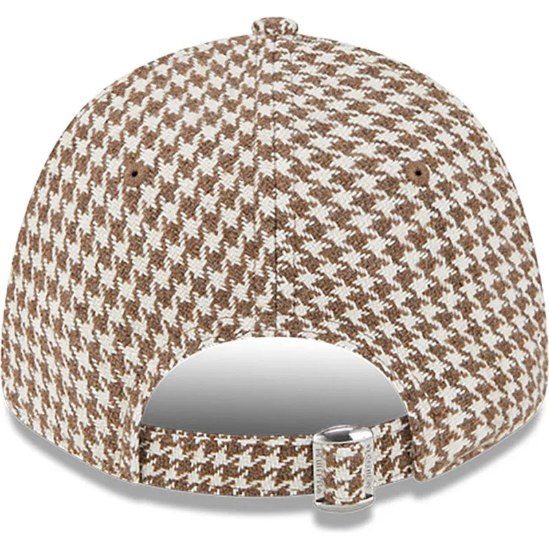 epci-curbata-maro-reglabila-9forty-houndstooth-de-new-york-yankees-mlb-de-new-era