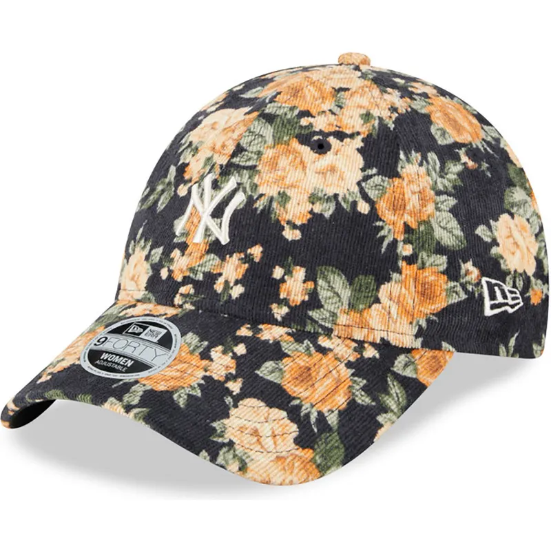 epci-curbata-bleumarin-reglabila-9forty-floral-cord-de-new-york-yankees-mlb-de-new-era