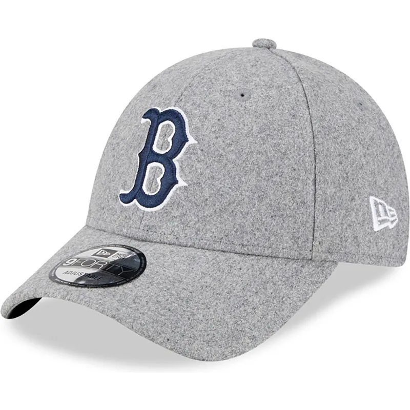 epci-curbata-gri-reglabila-9forty-essential-melton-wool-de-boston-red-sox-mlb-de-new-era