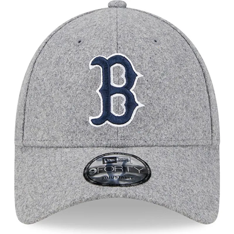 epci-curbata-gri-reglabila-9forty-essential-melton-wool-de-boston-red-sox-mlb-de-new-era