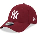epci-curbata-rou-reglabila-9forty-essential-melton-wool-de-new-york-yankees-mlb-de-new-era