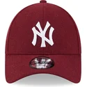 epci-curbata-rou-reglabila-9forty-essential-melton-wool-de-new-york-yankees-mlb-de-new-era