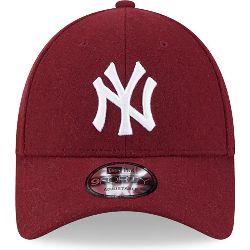 epci-curbata-rou-reglabila-9forty-essential-melton-wool-de-new-york-yankees-mlb-de-new-era