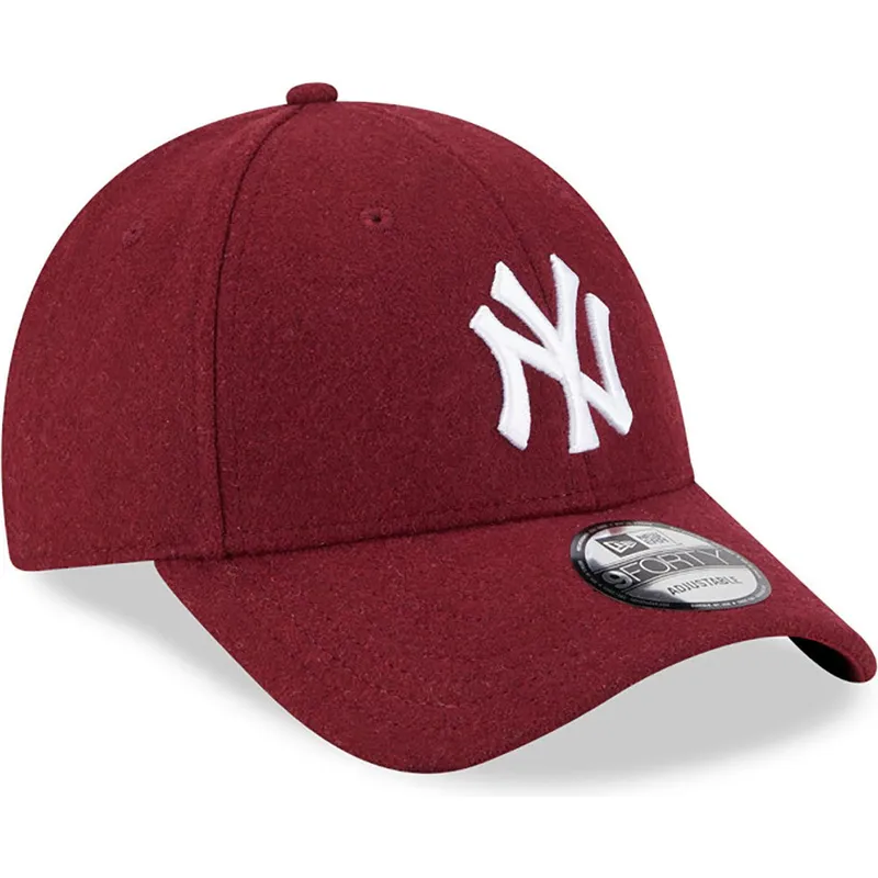 epci-curbata-rou-reglabila-9forty-essential-melton-wool-de-new-york-yankees-mlb-de-new-era
