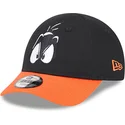 new-era-curved-brim-youth-daffy-duck-9forty-looney-tunes-black-and-orange-adjustable-cap