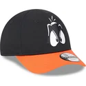 new-era-curved-brim-youth-daffy-duck-9forty-looney-tunes-black-and-orange-adjustable-cap