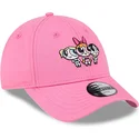 casquette-courbee-rose-ajustable-pour-enfant-9forty-belle-bulle-et-rebelle-les-supers-nanas-new-era