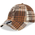 epci-curbata-maro-reglabila-9forty-check-de-new-york-yankees-mlb-de-new-era