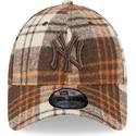 epci-curbata-maro-reglabila-9forty-check-de-new-york-yankees-mlb-de-new-era