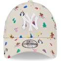 epci-curbata-bej-reglabila-pentru-copii-9forty-festive-de-new-york-yankees-mlb-de-new-era