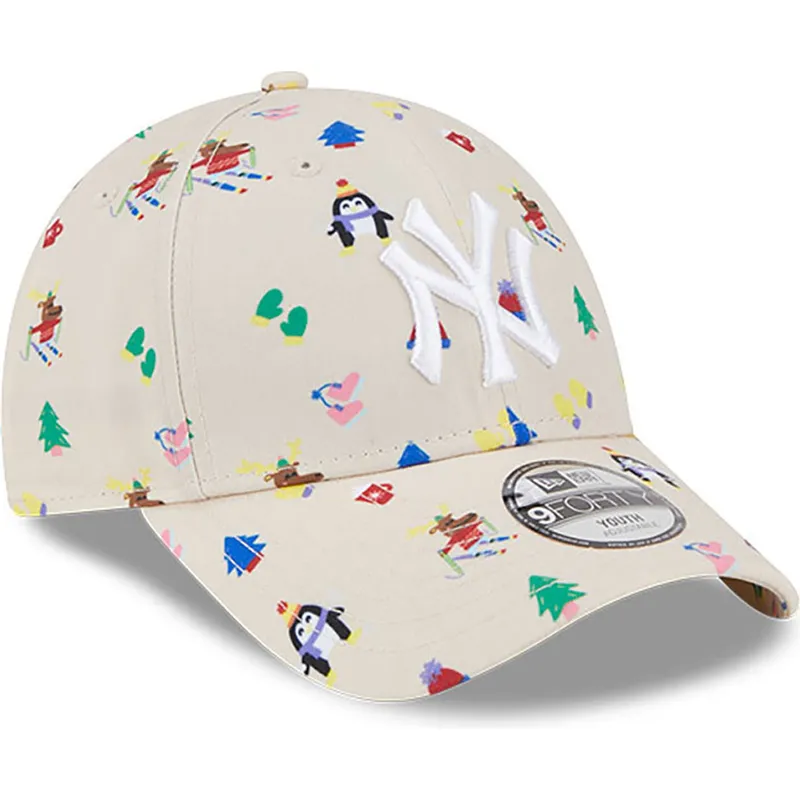 epci-curbata-bej-reglabila-pentru-copii-9forty-festive-de-new-york-yankees-mlb-de-new-era