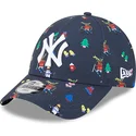 epci-curbata-bleumarin-reglabila-pentru-copii-9forty-festive-de-new-york-yankees-mlb-de-new-era