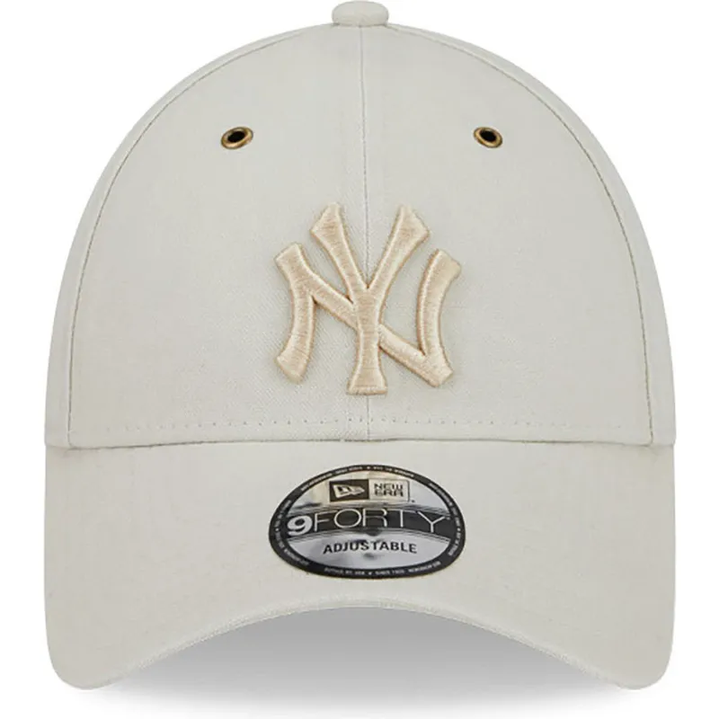 epci-curbata-bej-reglabila-9forty-washed-canvas-de-new-york-yankees-mlb-de-new-era