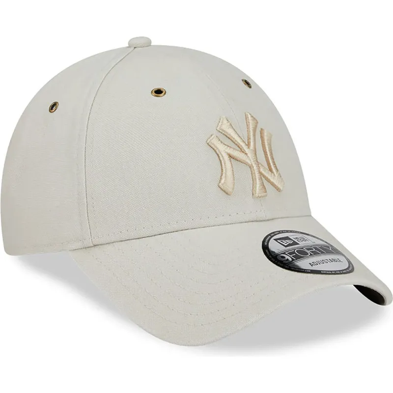 epci-curbata-bej-reglabila-9forty-washed-canvas-de-new-york-yankees-mlb-de-new-era