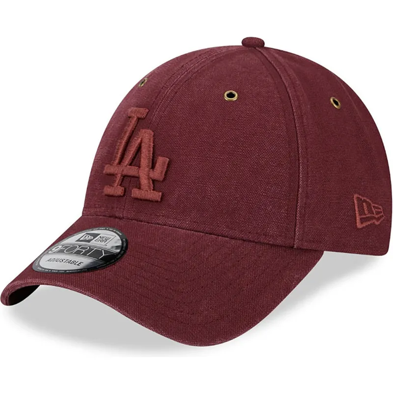 epci-curbata-rou-reglabila-9forty-washed-canvas-de-los-angeles-dodgers-mlb-de-new-era