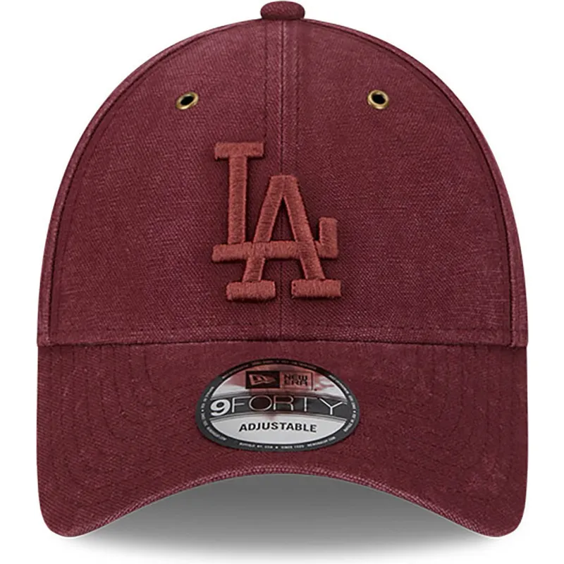 epci-curbata-rou-reglabila-9forty-washed-canvas-de-los-angeles-dodgers-mlb-de-new-era