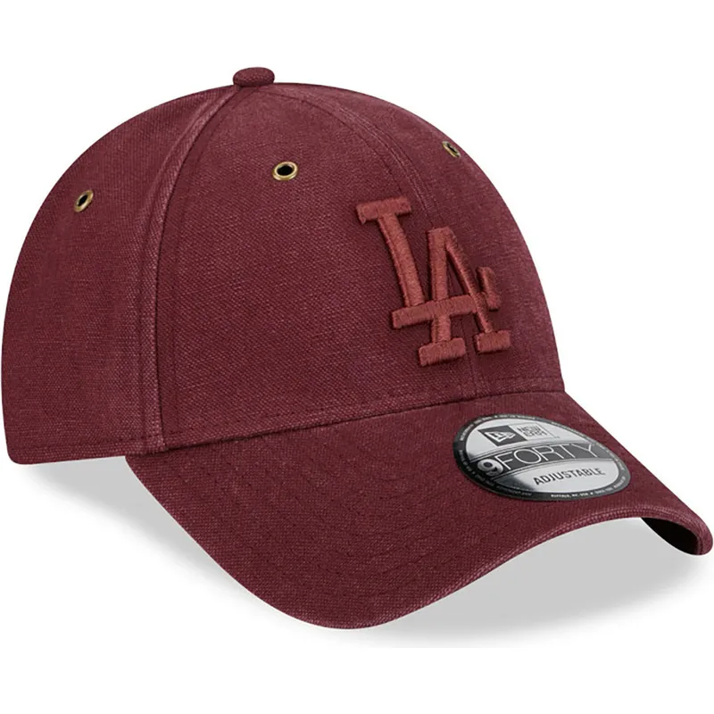 epci-curbata-rou-reglabila-9forty-washed-canvas-de-los-angeles-dodgers-mlb-de-new-era
