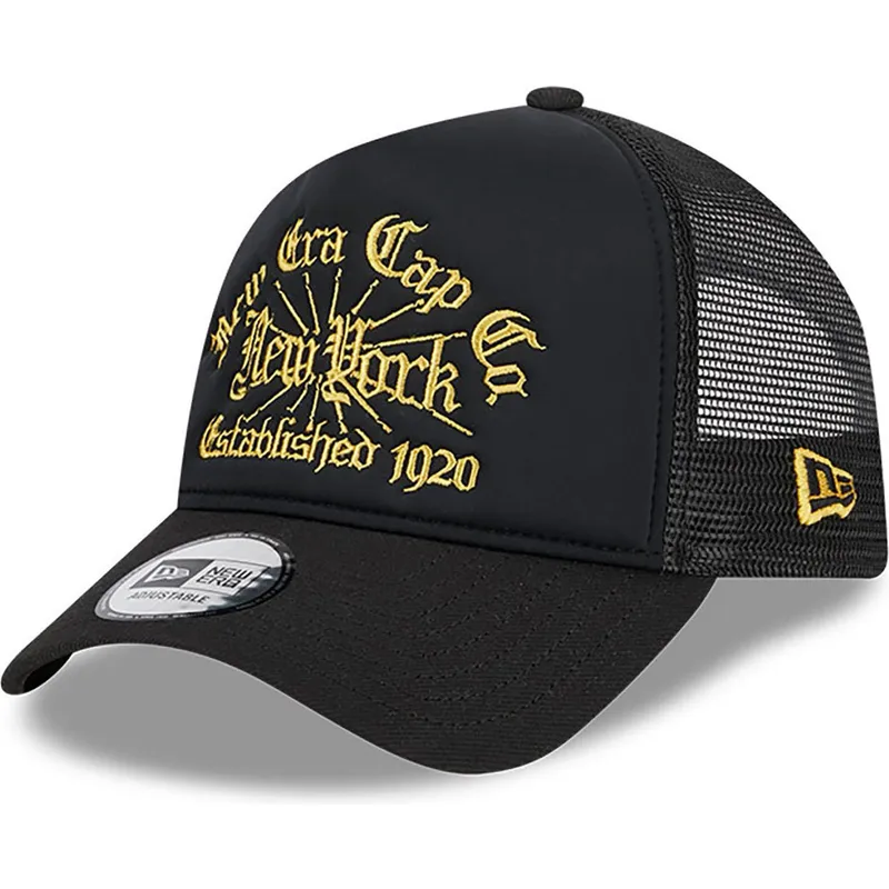 epci-curbata-negru-snapback-a-frame-est-1920-de-new-era