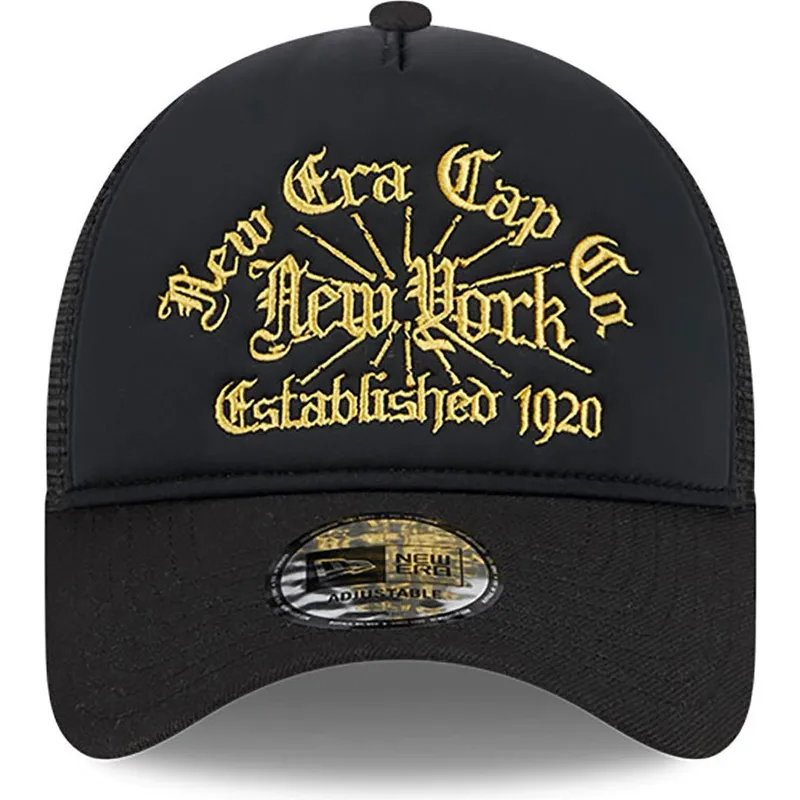 epci-curbata-negru-snapback-a-frame-est-1920-de-new-era
