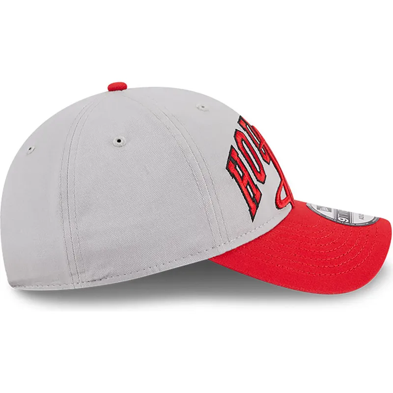 cappellino-curvo-grigio-e-rosso-regolabile-9twenty-tip-off-2023-dei-houston-rockets-nba-di-new-era