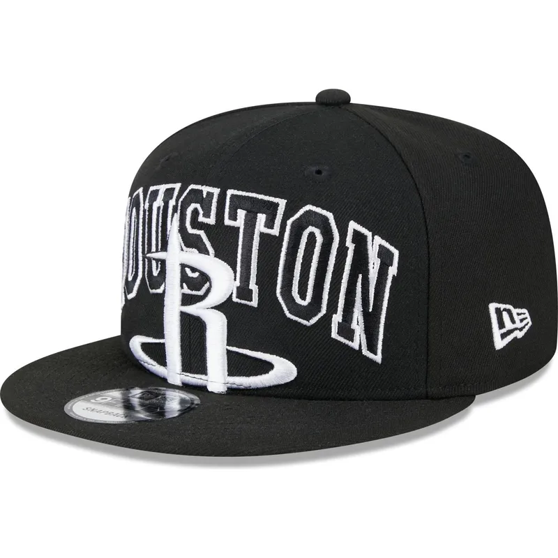 cappellino-snapback-nero-piatto-9fifty-tip-off-2023-dei-houston-rockets-nba-di-new-era