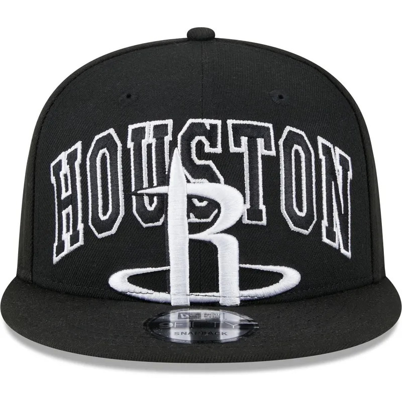 cappellino-snapback-nero-piatto-9fifty-tip-off-2023-dei-houston-rockets-nba-di-new-era