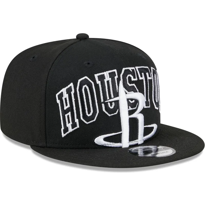cappellino-snapback-nero-piatto-9fifty-tip-off-2023-dei-houston-rockets-nba-di-new-era