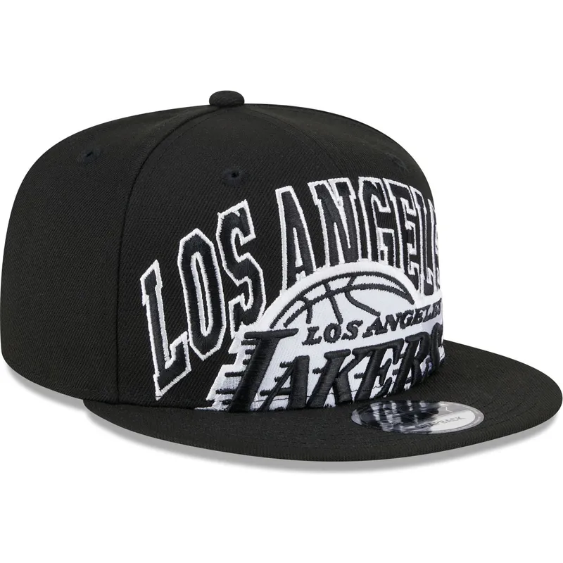 schwarze-snapback-kappe-9fifty-tip-off-2023-der-los-angeles-lakers-nba-von-new-era