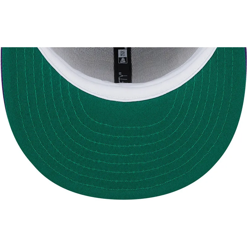 grau-violette-snapback-kappe-9fifty-tip-off-2023-der-los-angeles-lakers-nba-von-new-era