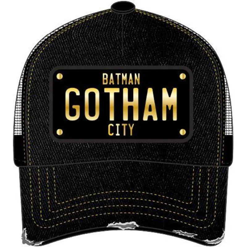 gorra-trucker-nera-con-placca-gotham-city-batman-dc6-batp1-dc-comics-di-capslab