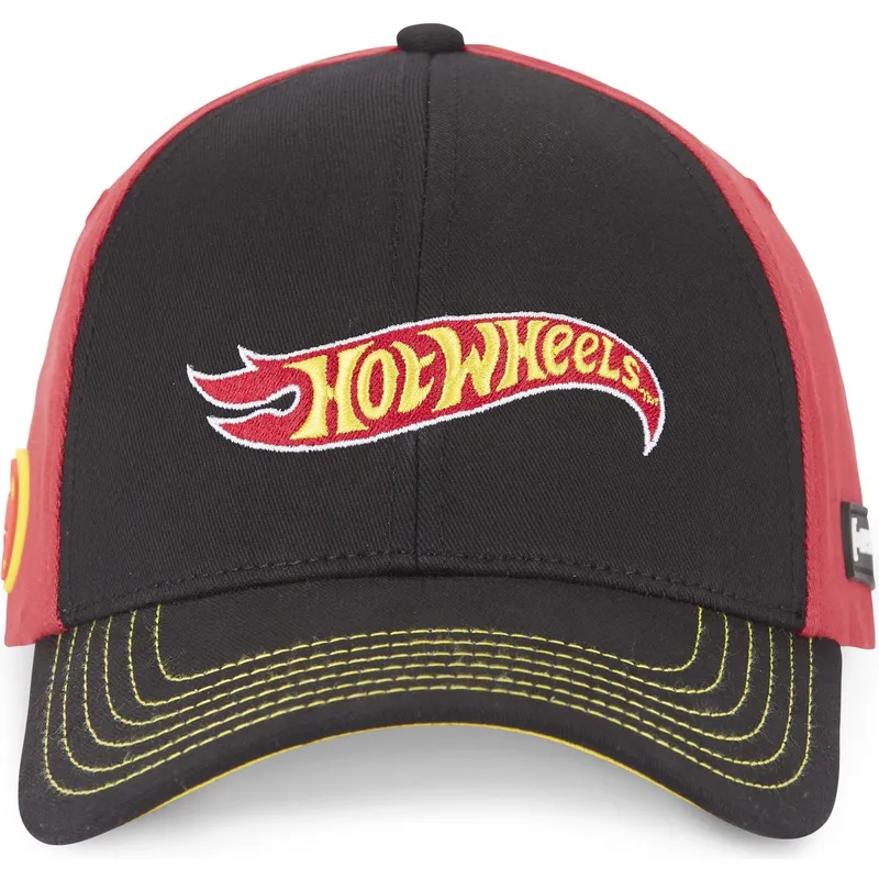 cappellino-curvo-nero-e-rosso-snapback-htw1-lo2-hot-wheels-di-capslab