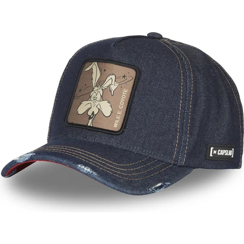 epci-curbata-bleumarin-snapback-denim-loo8-coy1-coiot-looney-tunes-de-capslab