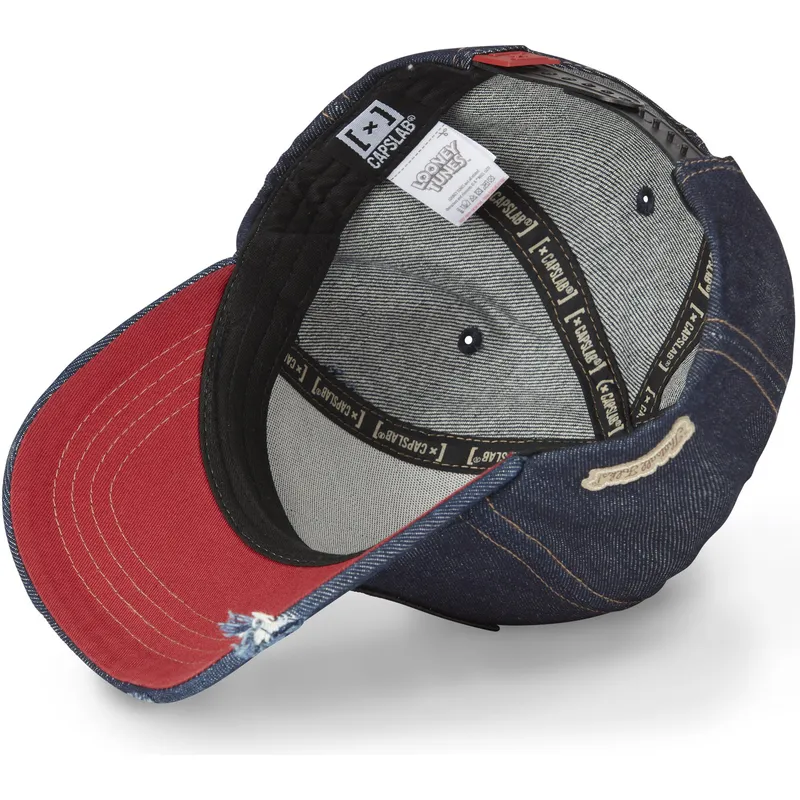 epci-curbata-bleumarin-snapback-denim-loo8-coy1-coiot-looney-tunes-de-capslab