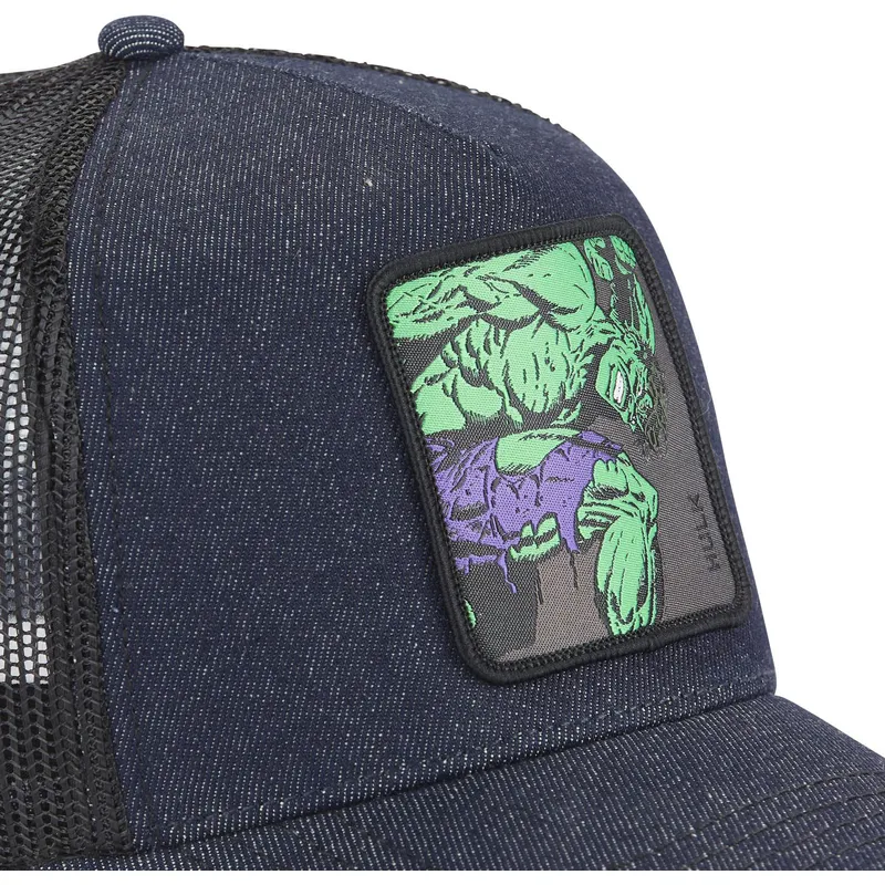 epci-curbata-bleumarin-snapback-denim-mar6-hul1-hulk-marvel-comics-de-capslab