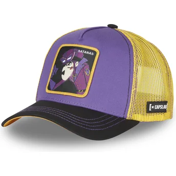 Czapka trucker fioletowa, żółta i czarna Dick Dastardly SAT4 Wacky Races od Capslab