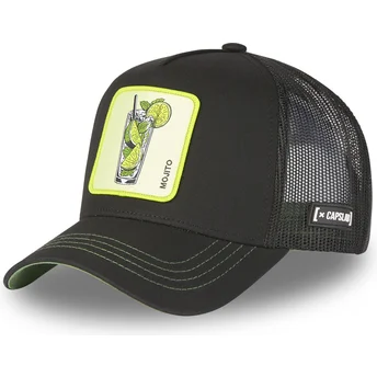 Schwarze Trucker-Kappe Mojito CAS2 MO1 Cocktails von Capslab