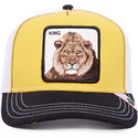 trucker-cap-gelb-weiss-und-schwarz-lowe-king-mv-lion-the-farm-mvp-von-goorin-bros