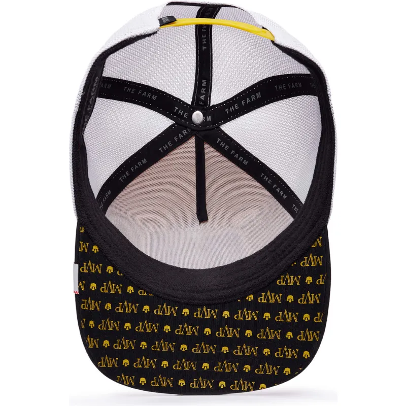 cappellino-trucker-giallo-bianco-e-nero-leone-king-mv-lion-the-farm-mvp-di-goorin-bros