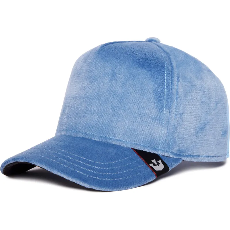blaue-velour-trucker-kappe-blank-the-farm-von-goorin-bros